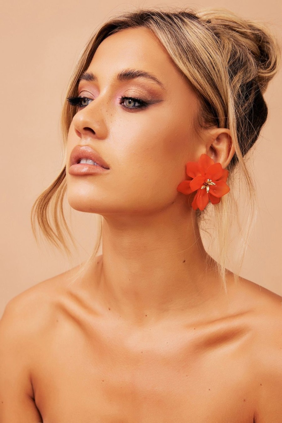 Earrings | Sage and Paige Tulum Earrings - Orange