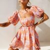 Day Dresses | Sage and Paige Woodington Sky Mini Dress - Orange