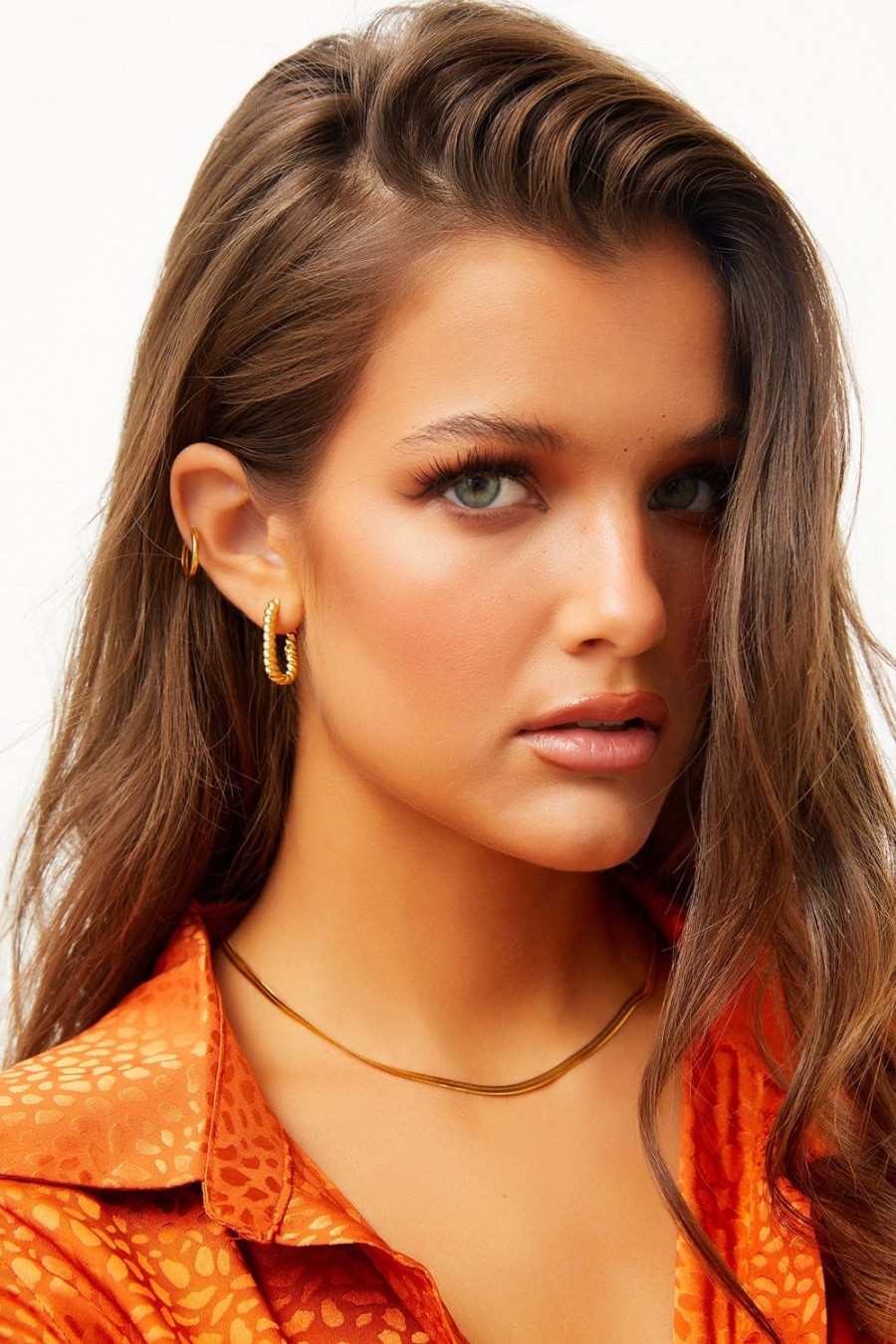 Earrings | Sage and Paige Just One Look Ear Hoops - Gold