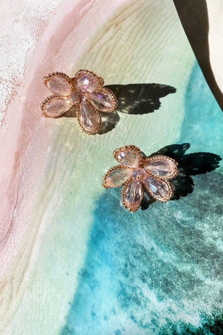 Earrings | Sage and Paige Eden Gold Earrings - Rose Gold