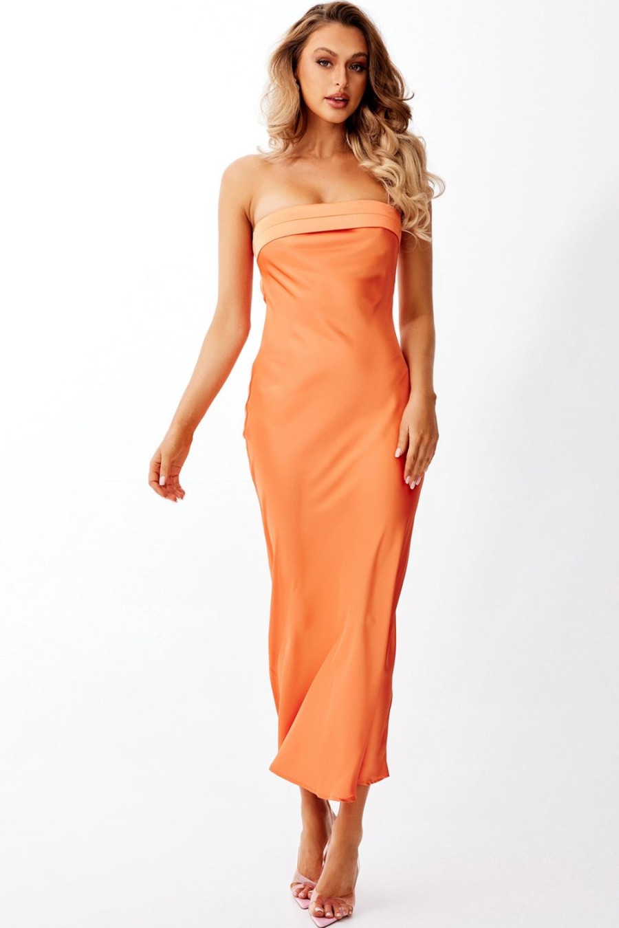 Formal Dresses | Sage and Paige Timeline Maxi Dress - Orange