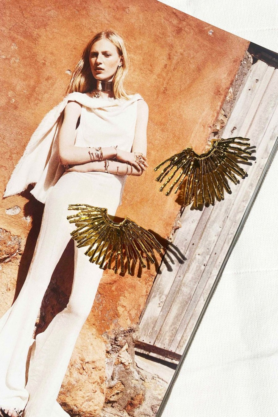 Earrings | Sage and Paige Sparkes Palms Earrings - Gold