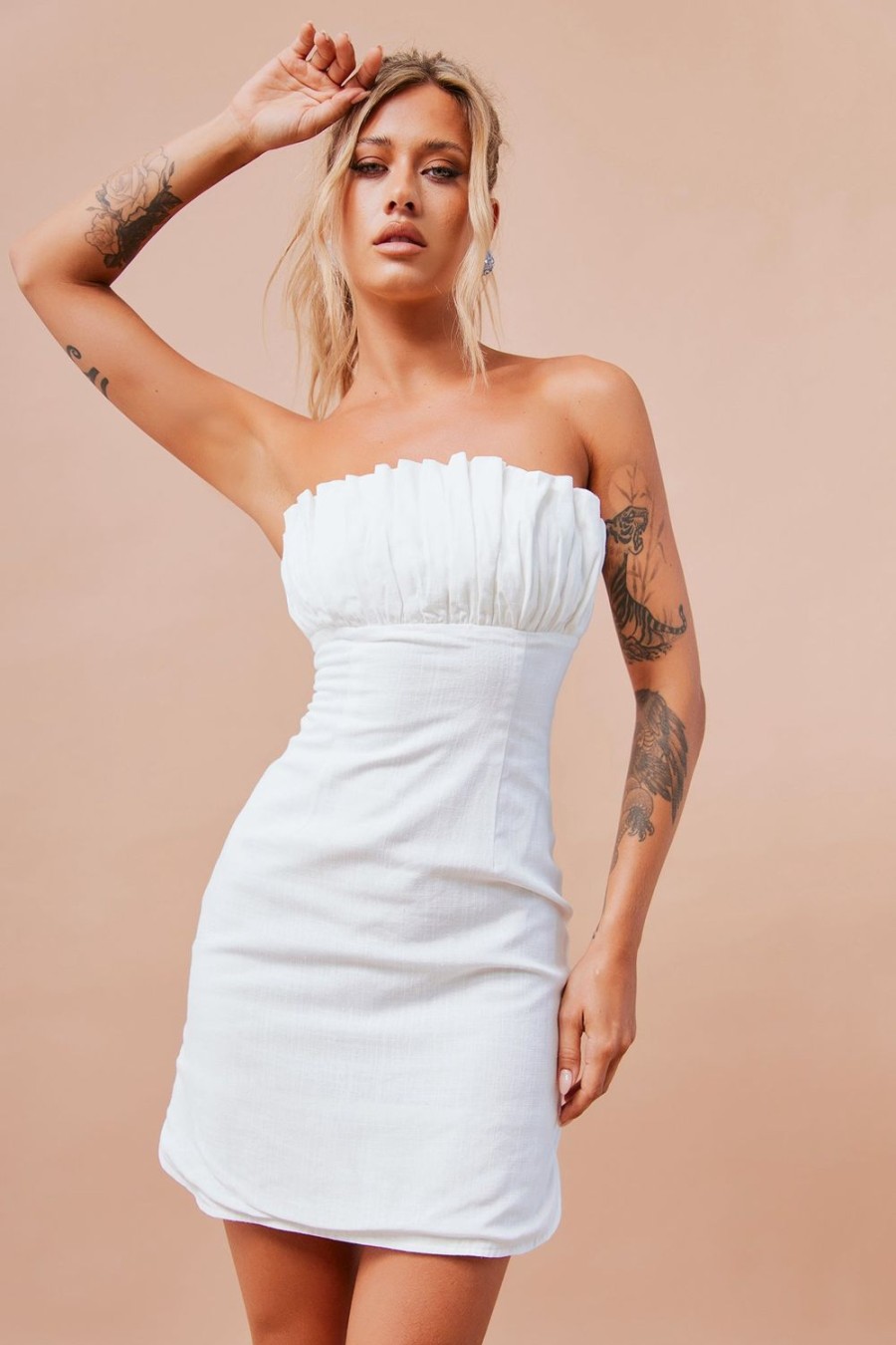 Day Dresses | Sage and Paige Brentwood Mini Dress - White