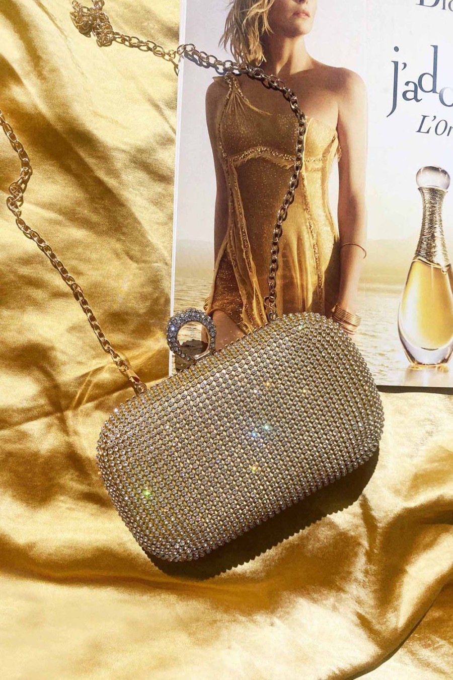 Bags & Wallets | Sage and Paige Reflections Clutch Bag - Gold