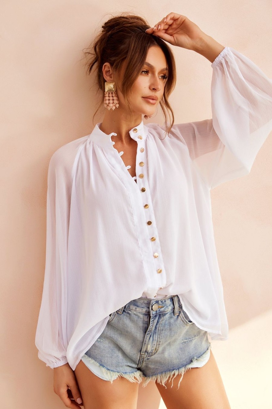 Dressy Tops | Sage and Paige Osiris Blouse - White