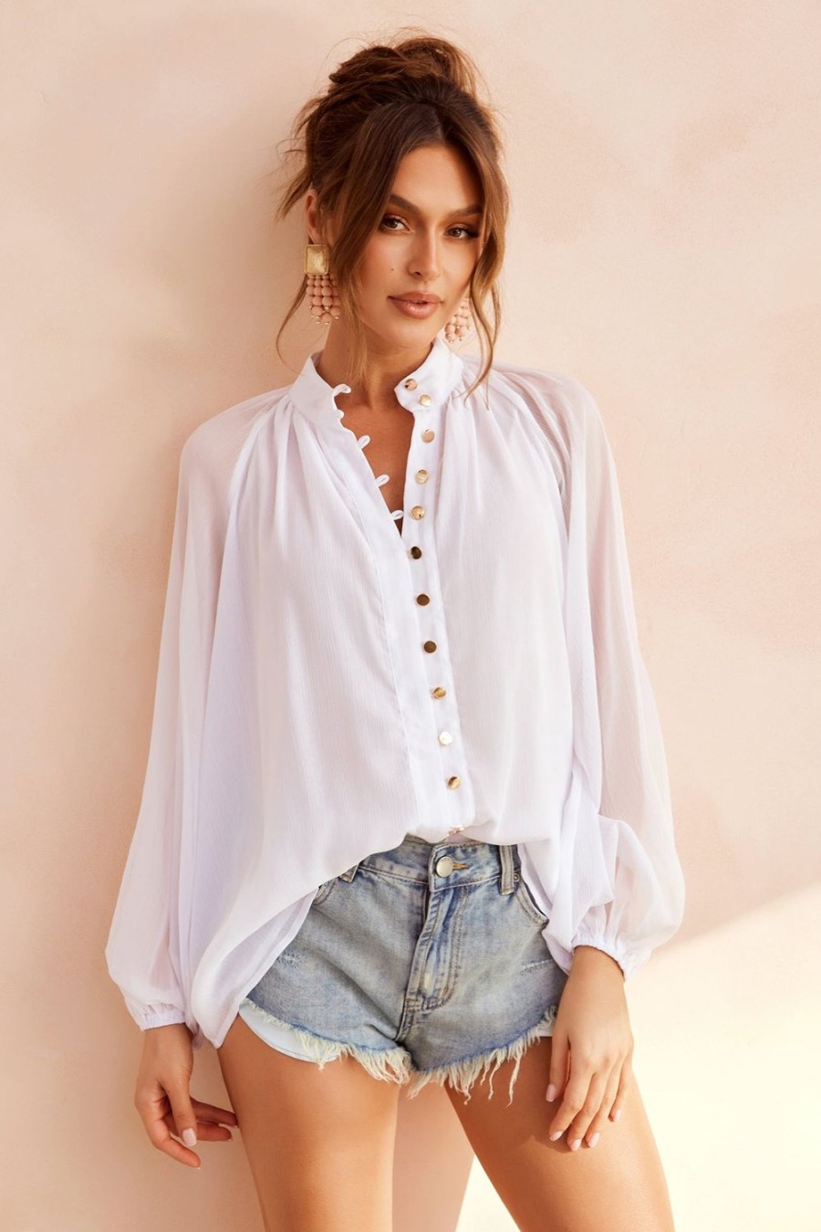 Dressy Tops | Sage and Paige Osiris Blouse - White