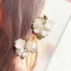 Earrings | Sage and Paige Magnolia White Earrings - White