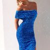 Formal Dresses | Sage and Paige Spark Sequin Midi Dress - Aqua