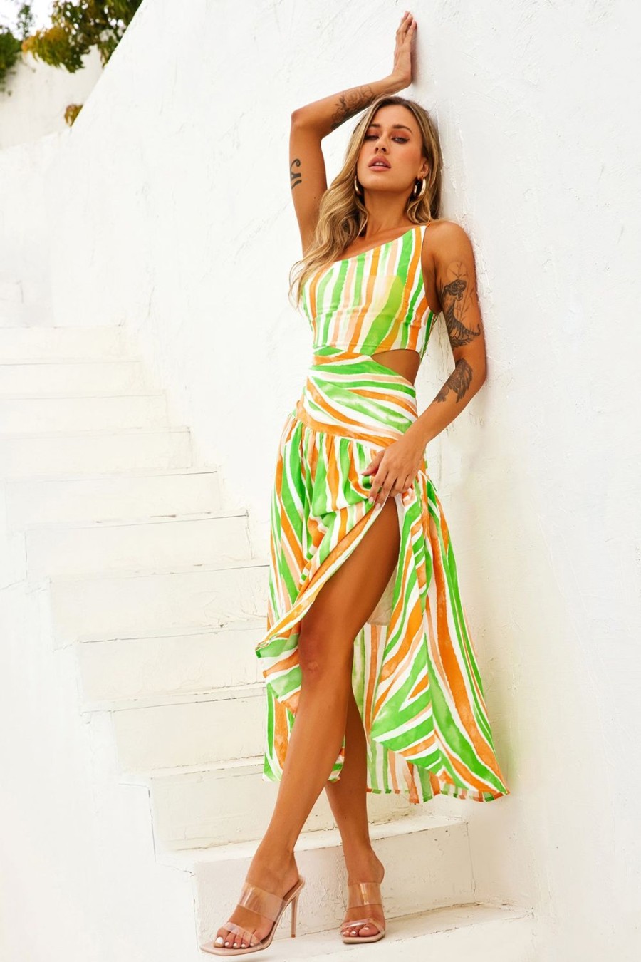 Day Dresses | Sage and Paige Opening Act Maxi Dress - Green