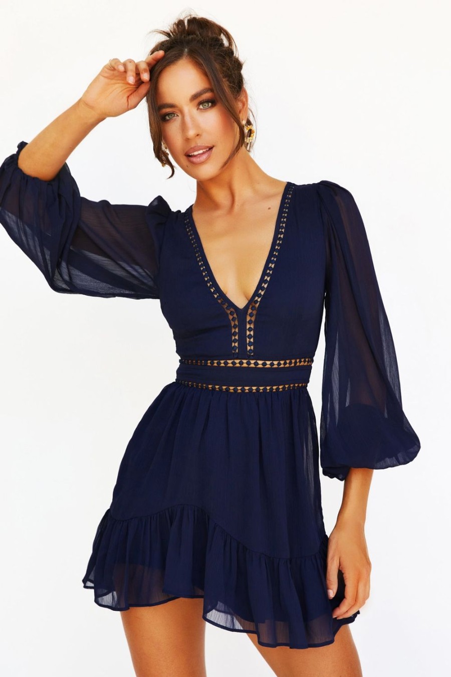 Formal Dresses | Sage and Paige In Heaven Mini Dress - Navy