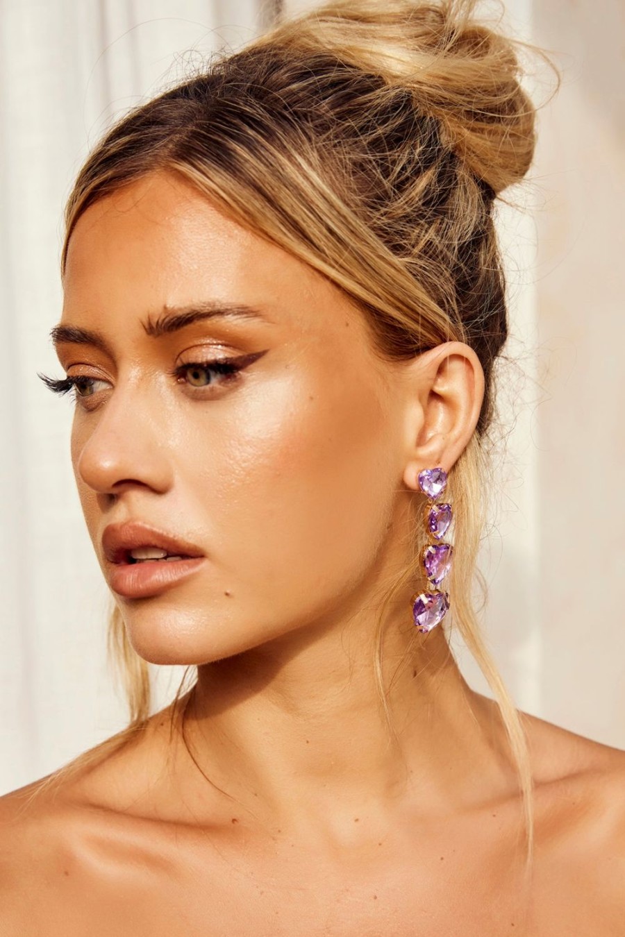 Earrings | Sage and Paige Dare To Dance Earrings - Purple