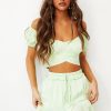 Co-Ords | Sage and Paige Pick Me Top - Apple Green