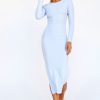 Day Dresses | Sage and Paige Blessed Midi Dress - Steel Blue