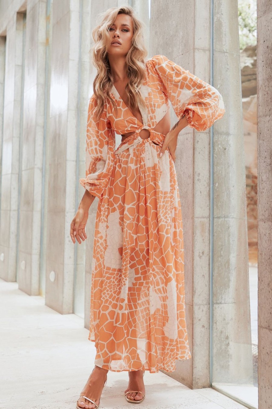 Formal Dresses | Sage and Paige Here & There Maxi Dress - Orange