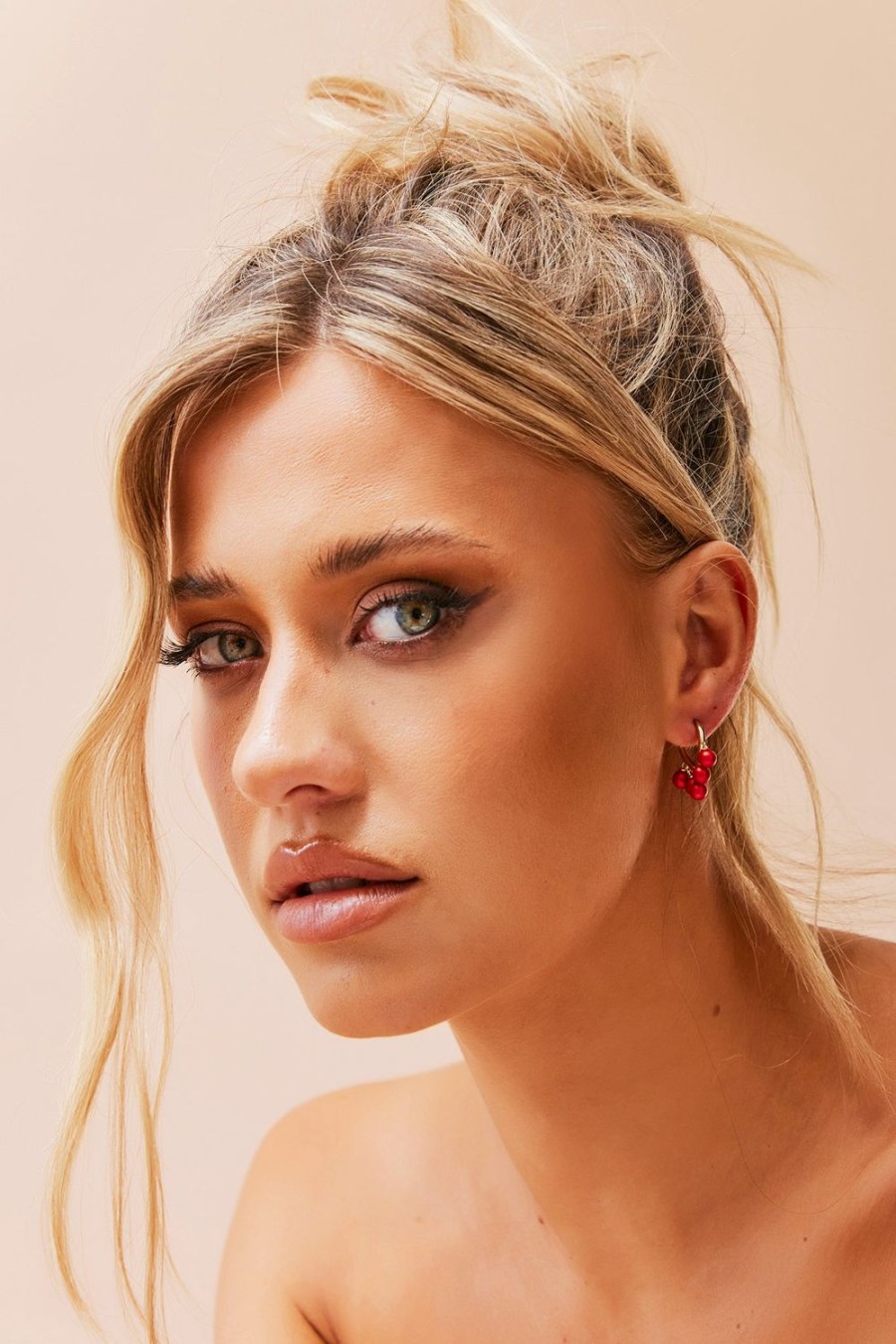 Earrings | Sage and Paige Into The Glow Earrings - Red