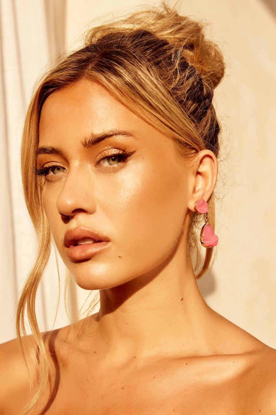 Earrings | Sage and Paige Annalisa Earrings - Pink