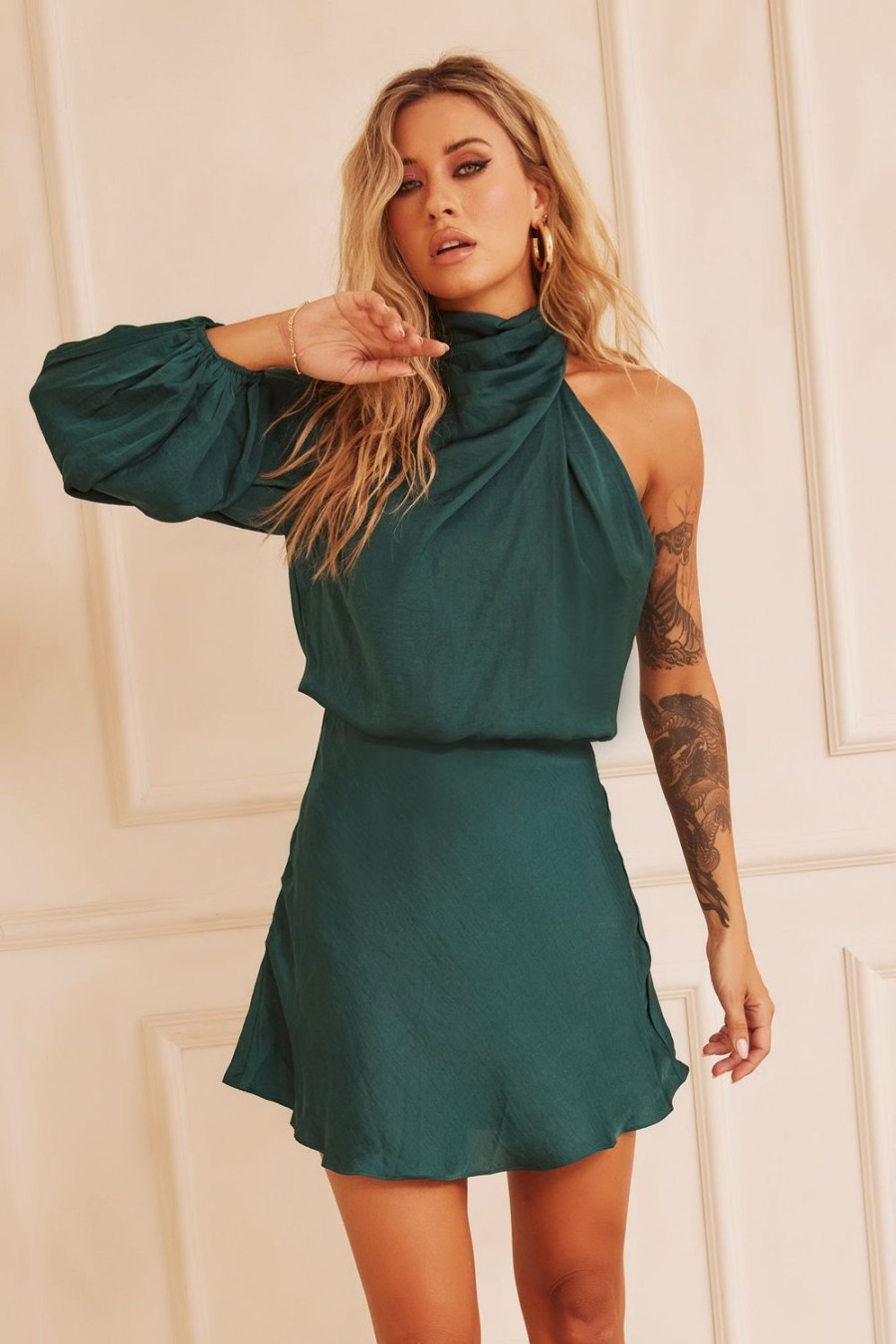 Formal Dresses | Sage and Paige Differences Mini Dress - Forest Green