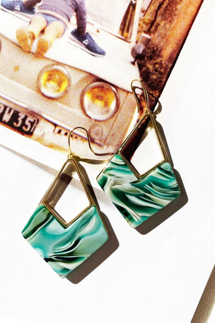 Earrings | Sage and Paige Casa Earrings - Green