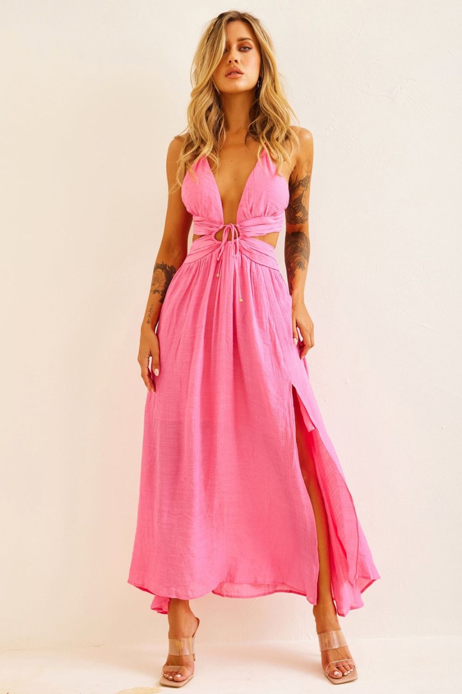 Day Dresses | Sage and Paige Dolly Maxi Dress - Pink