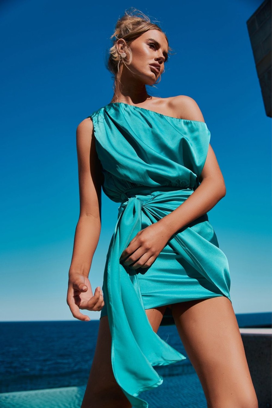 Going Out Dresses | Sage and Paige Still Lovers Mini Dress - Aqua