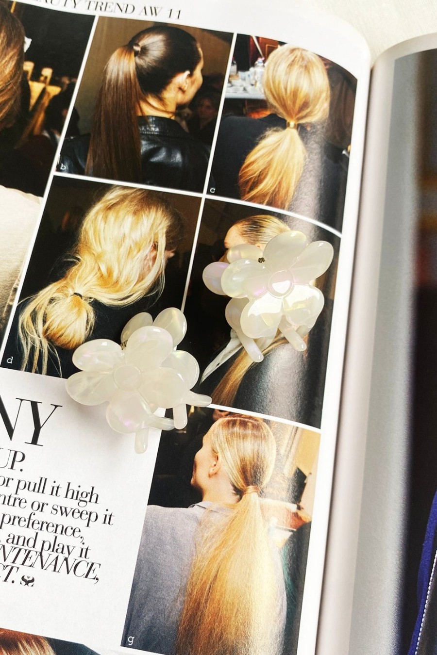 Hair Accessories | Sage and Paige Saira Flower Clips - White