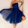 Formal Dresses | Sage and Paige Swingin' It Midi Dress - Navy