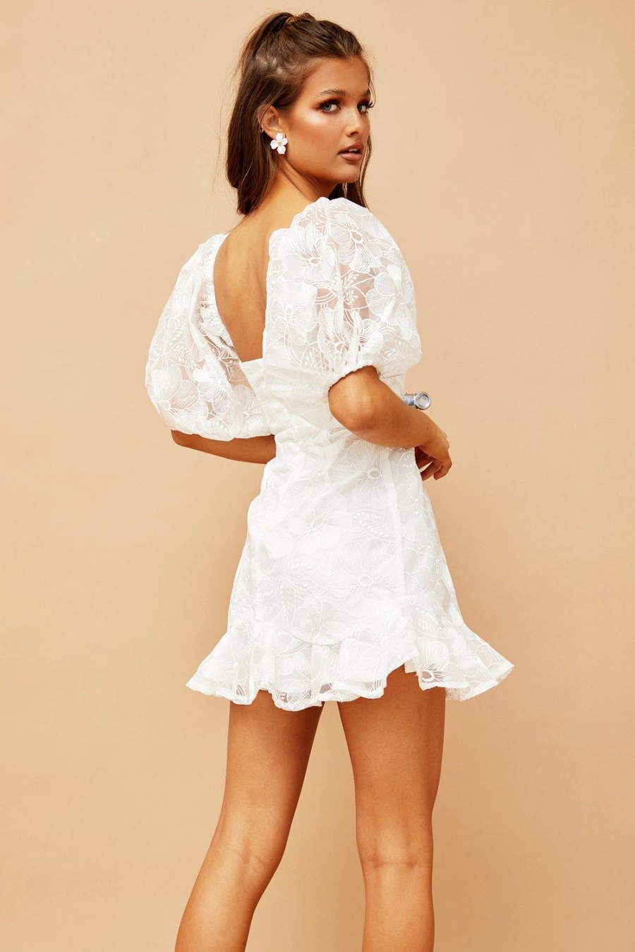 Formal Dresses | Sage and Paige Clarissa Lace Mini Dress - White