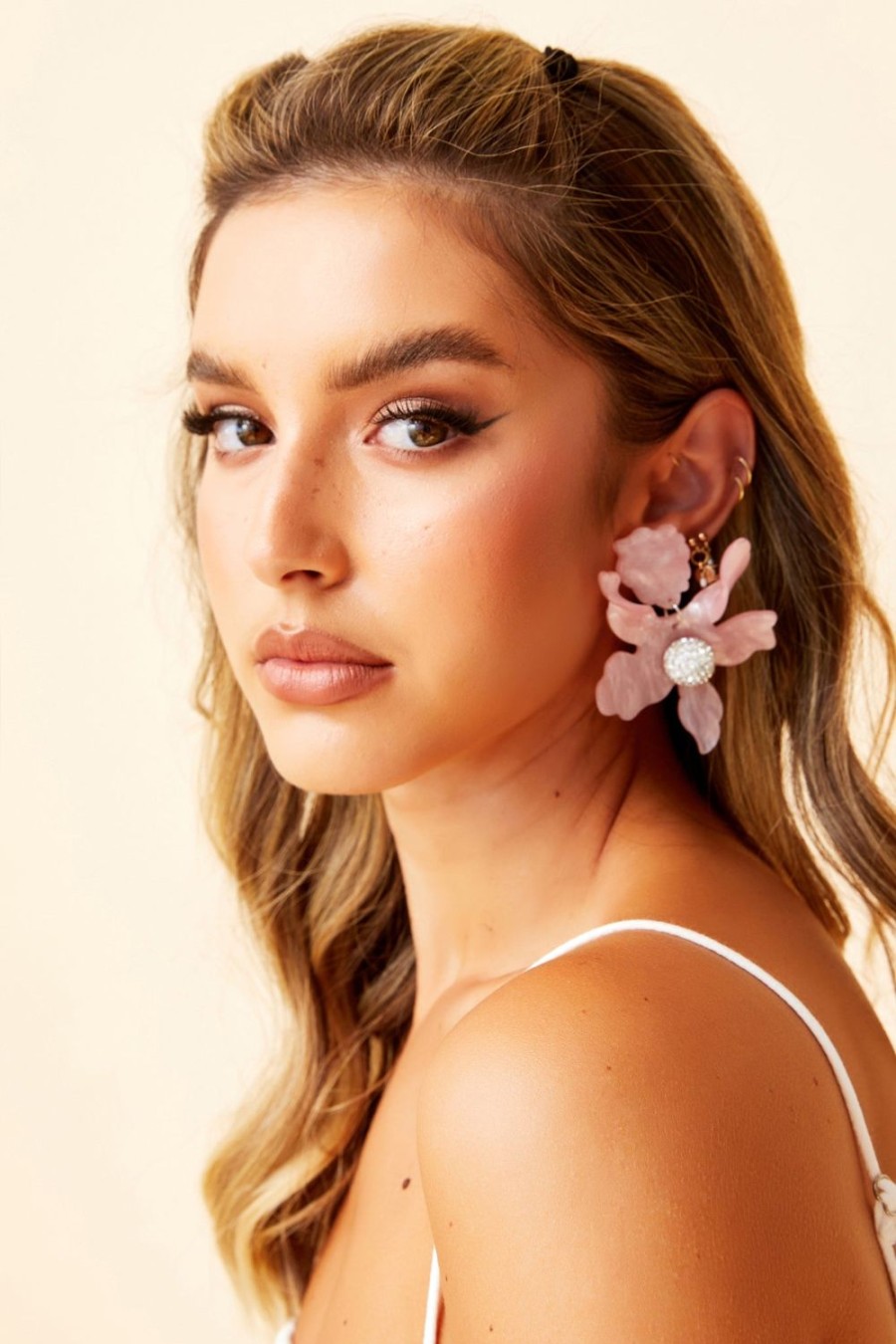 Earrings | Sage and Paige Lorena Earrings - Pink