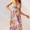 Day Dresses | Sage and Paige Taking Sides Midi Dress - Purple Multi