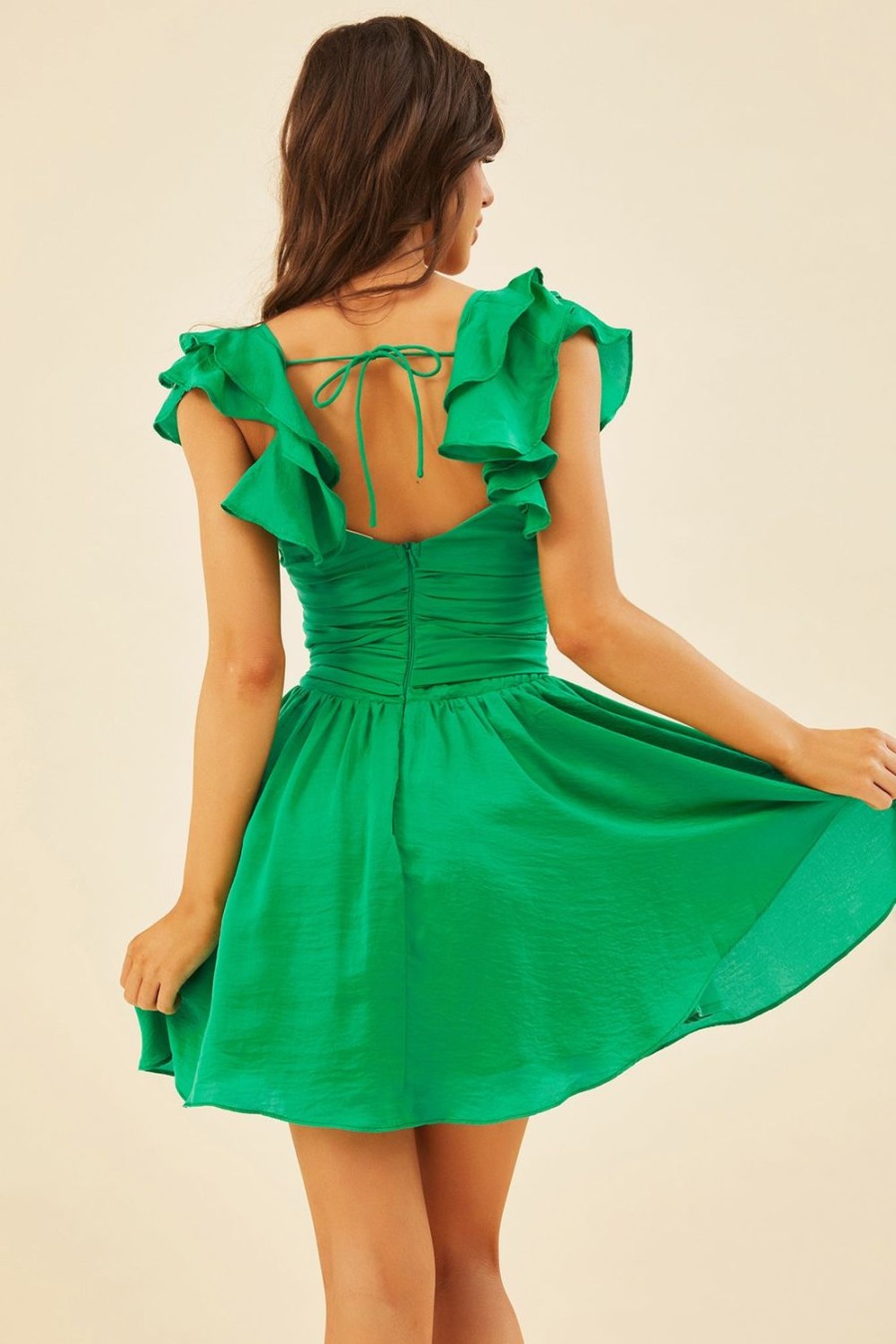 Formal Dresses | Sage and Paige Fairytale Ending Mini Dress - Emerald