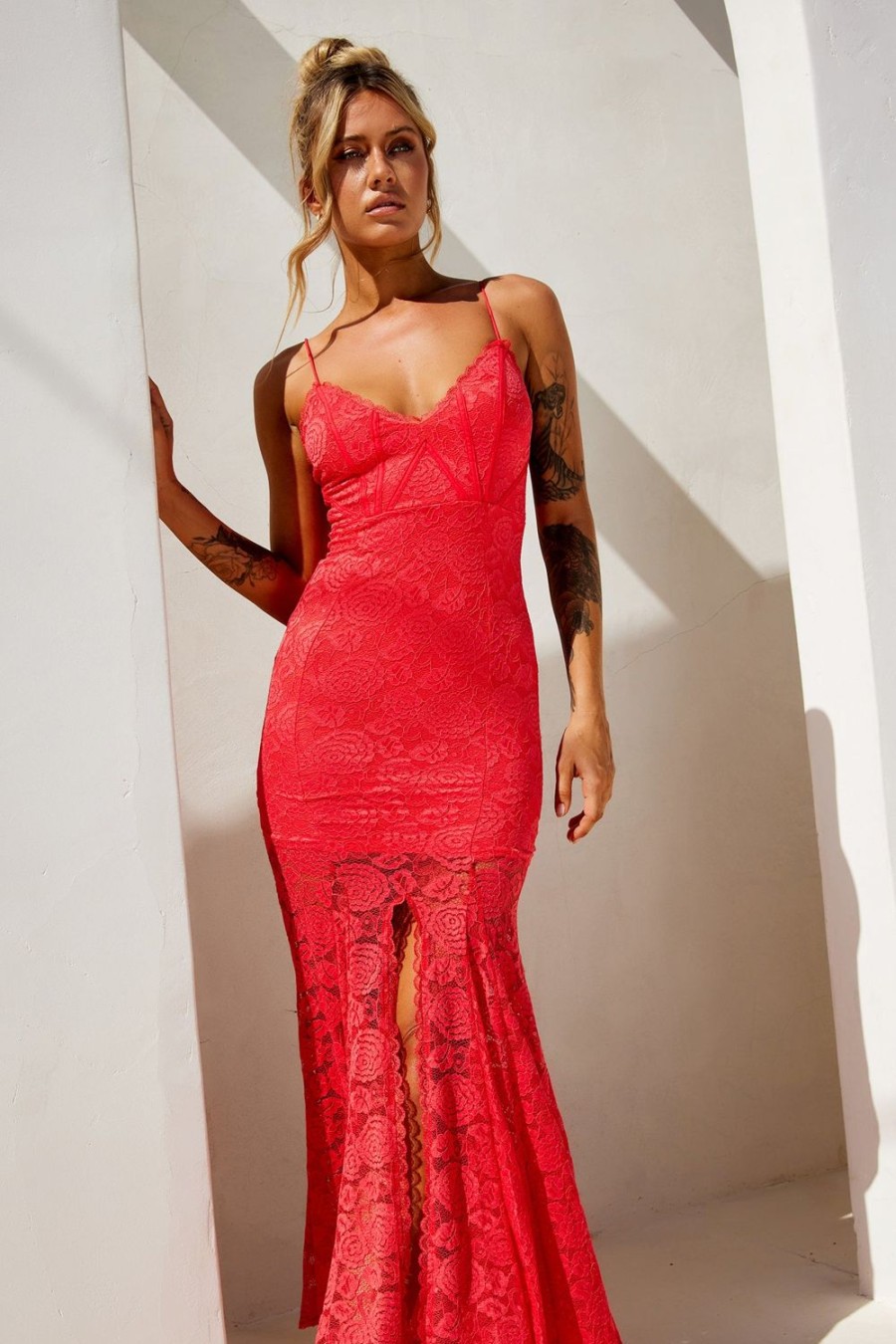 Formal Dresses | Sage and Paige City Of Angels Maxi Dress - Coral