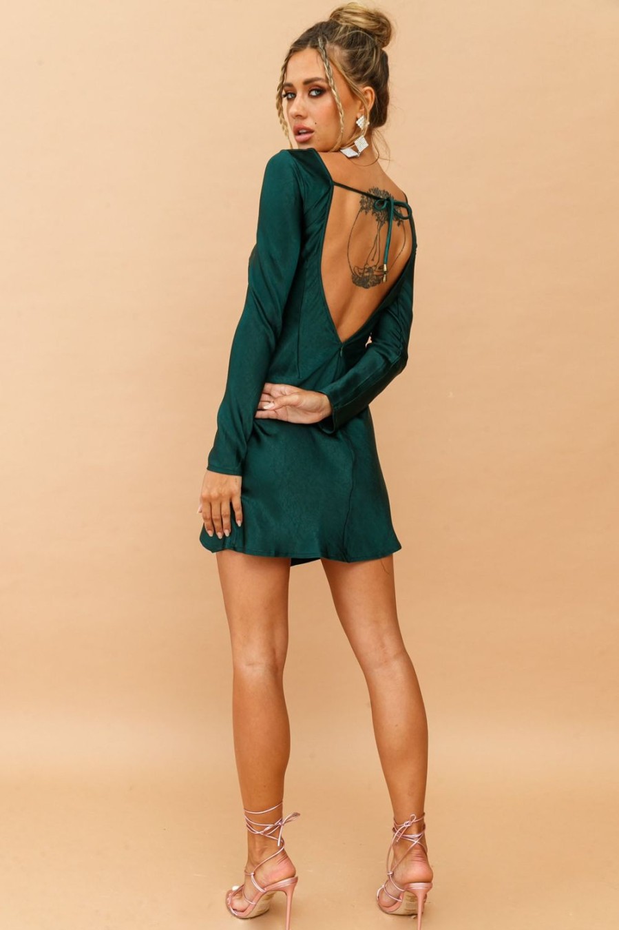 Formal Dresses | Sage and Paige Mysterious Muse Dress - Forest Green