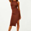 Knit Dresses | Sage and Paige Love Affair Midi Dress - Chocolate