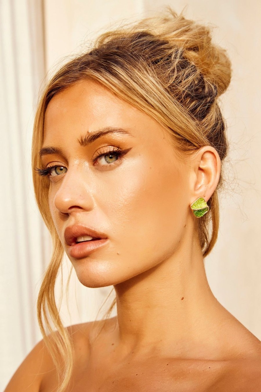 Earrings | Sage and Paige Pastel Posies Earrings - Green