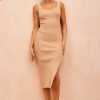 Knit Dresses | Sage and Paige Love Vibes Midi Dress - Camel