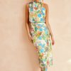 Formal Dresses | Sage and Paige In Gratitude Midi Dress - Aqua Multi