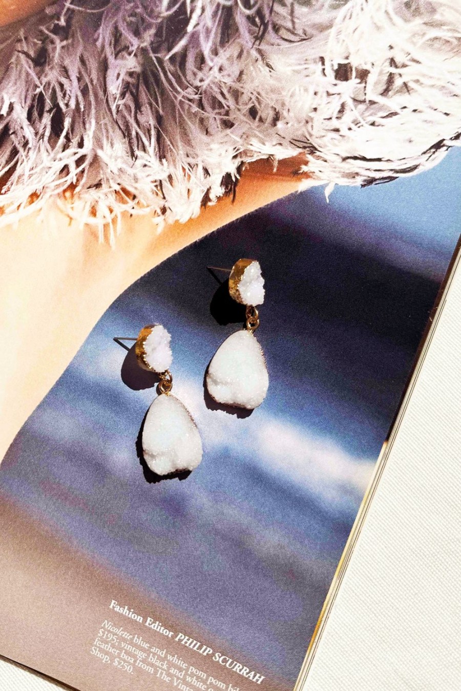 Earrings | Sage and Paige All Too Well Earrings - White