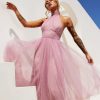 Formal Dresses | Sage and Paige Her Statement Midi Dress - Blush