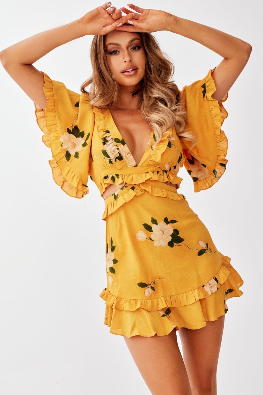 Day Dresses | Sage and Paige Promise Me Mini Dress - Mustard