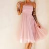 Formal Dresses | Sage and Paige Swingin' It Midi Dress - Blush