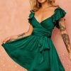 Going Out Dresses | Sage and Paige Fairytale Ending Mini Dress - Forest Green