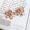 Earrings | Sage and Paige Eden Gold Earrings - Pink