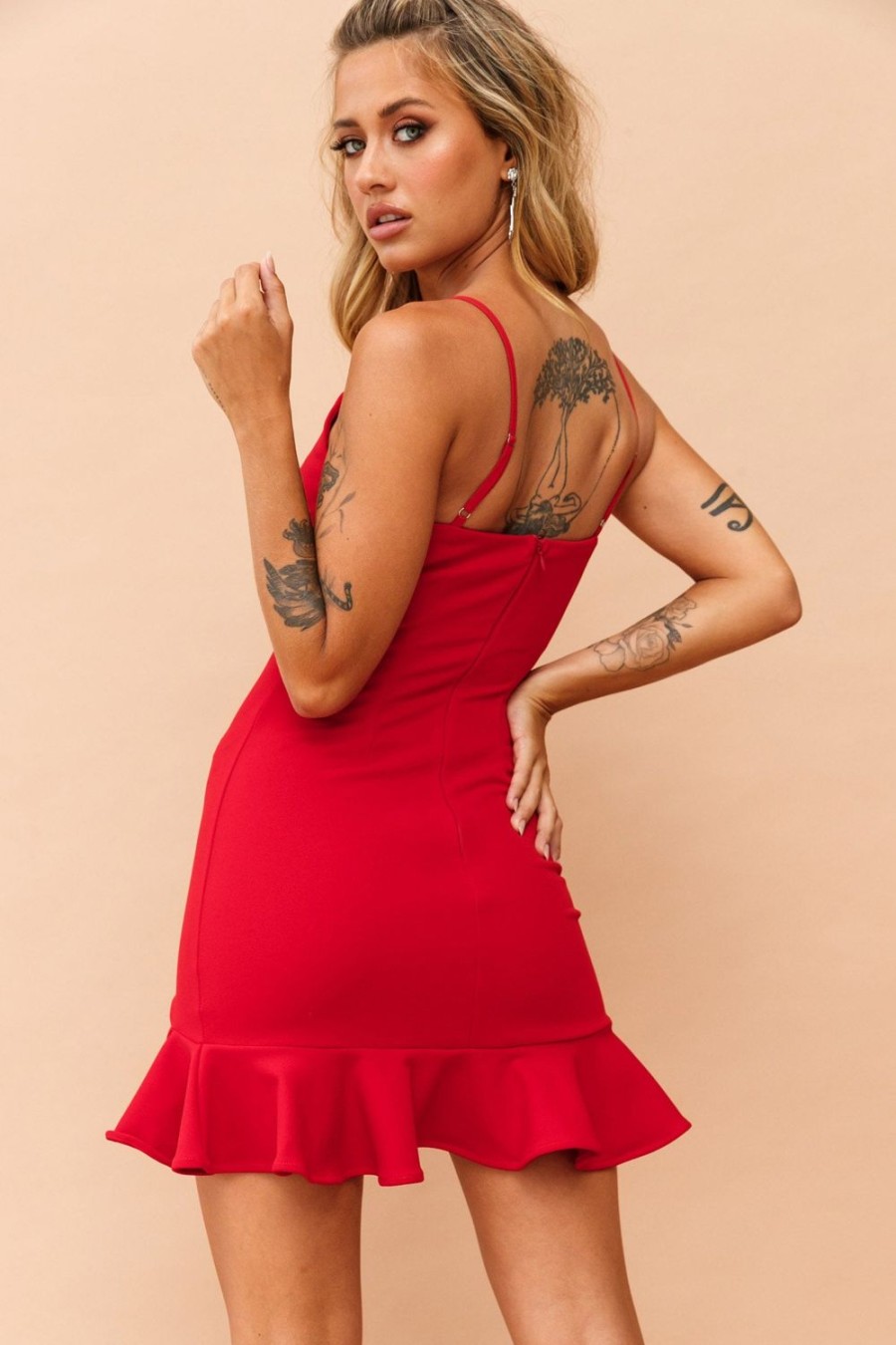 Going Out Dresses | Sage and Paige Been Around Rome Dress - Red