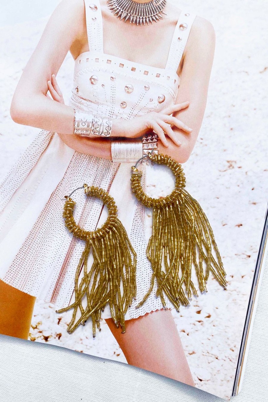 Earrings | Sage and Paige Brunch Date Earrings - Champagne