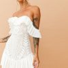 Going Out Dresses | Sage and Paige Venetian Summer Dress - White