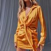 Going Out Dresses | Sage and Paige Evelyn Satin Dress - Sunset