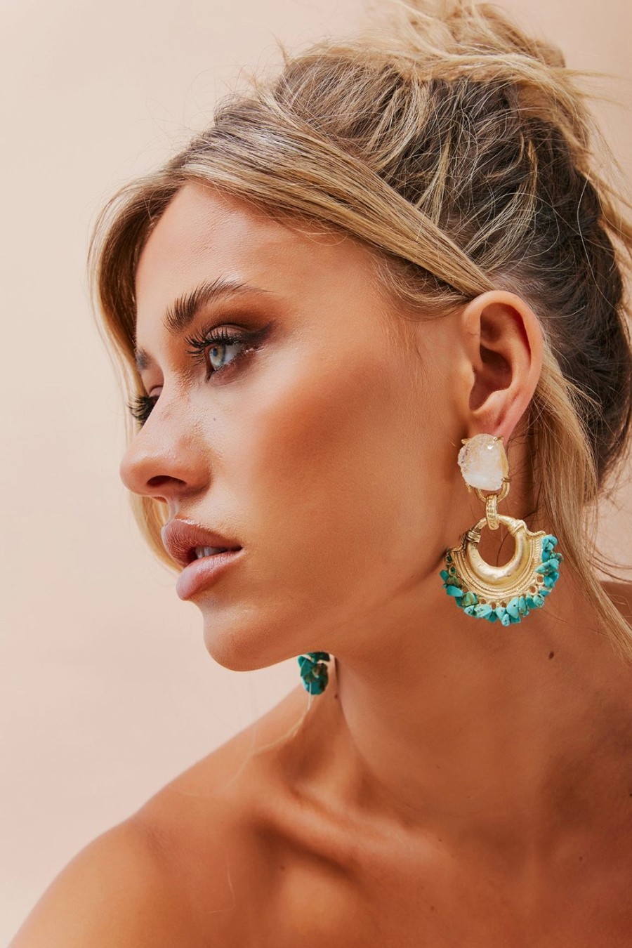 Earrings | Sage and Paige Abigail Earrings - Turquoise