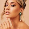 Earrings | Sage and Paige Ethereal Drop Earrings - Green