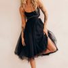 Formal Dresses | Sage and Paige Got Glam Midi Dress - Black