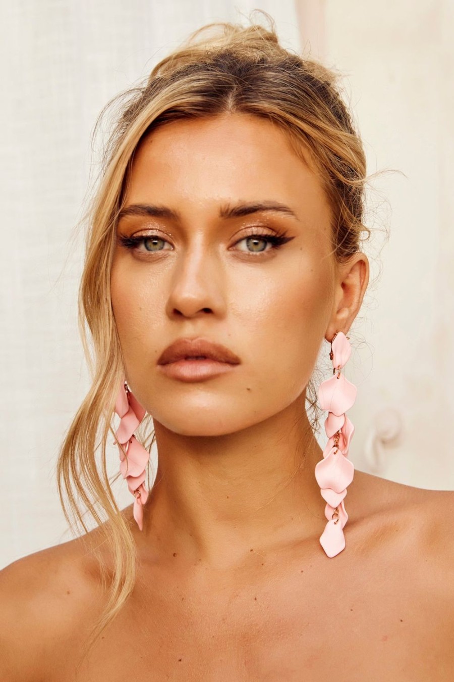 Earrings | Sage and Paige Pink Crush Earrings - Pink